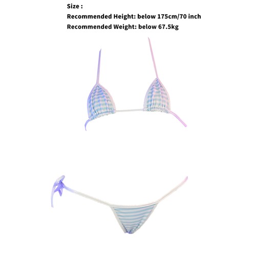 Conjunto de lencería halter calzoncillos traje de baño bikini ropa de club nocturno con cordones adulto extremo - Imagen 25 de 34
