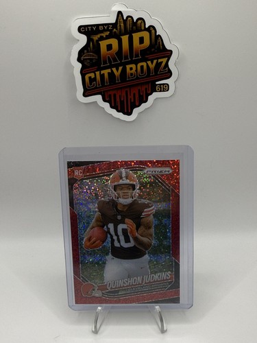 Quinshon Judkins - 2025 Panini Prizm - Red Sparkle RC #313 Browns