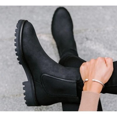 Thursday Boot Company Chelsea Boots Black Suede Lug Sole  display picture 1