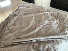 Pottery Barn Full/Queen Gray Duvet Cover + 2 Standard Shams Excellent Condition!