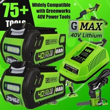 For Greenworks 40V G-MAX 8.0Ah Battery Lithium 29472 29462 29252 20202/ Charger