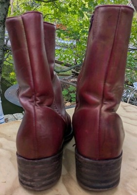 Frye Side Zip Ankle boots Style 2700 size 9.5 EE (wide) m/i USA