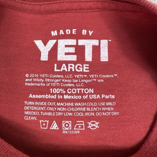 Yeti Coolers Maglietta Grafica Uomo Grande Pesca Campeggio Caccia Fuoristrada Salmone - Foto 4 di 6