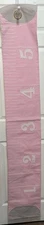 Pottery Barn Pink Hanging 100% Cotton Height/Growth Chart