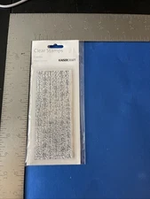 Kaisercraft Clear Stamps Cursive Writing Pattern for Crafts