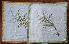 2 Vintage Lily of the Valley Vintage Hankies Handkerchief
