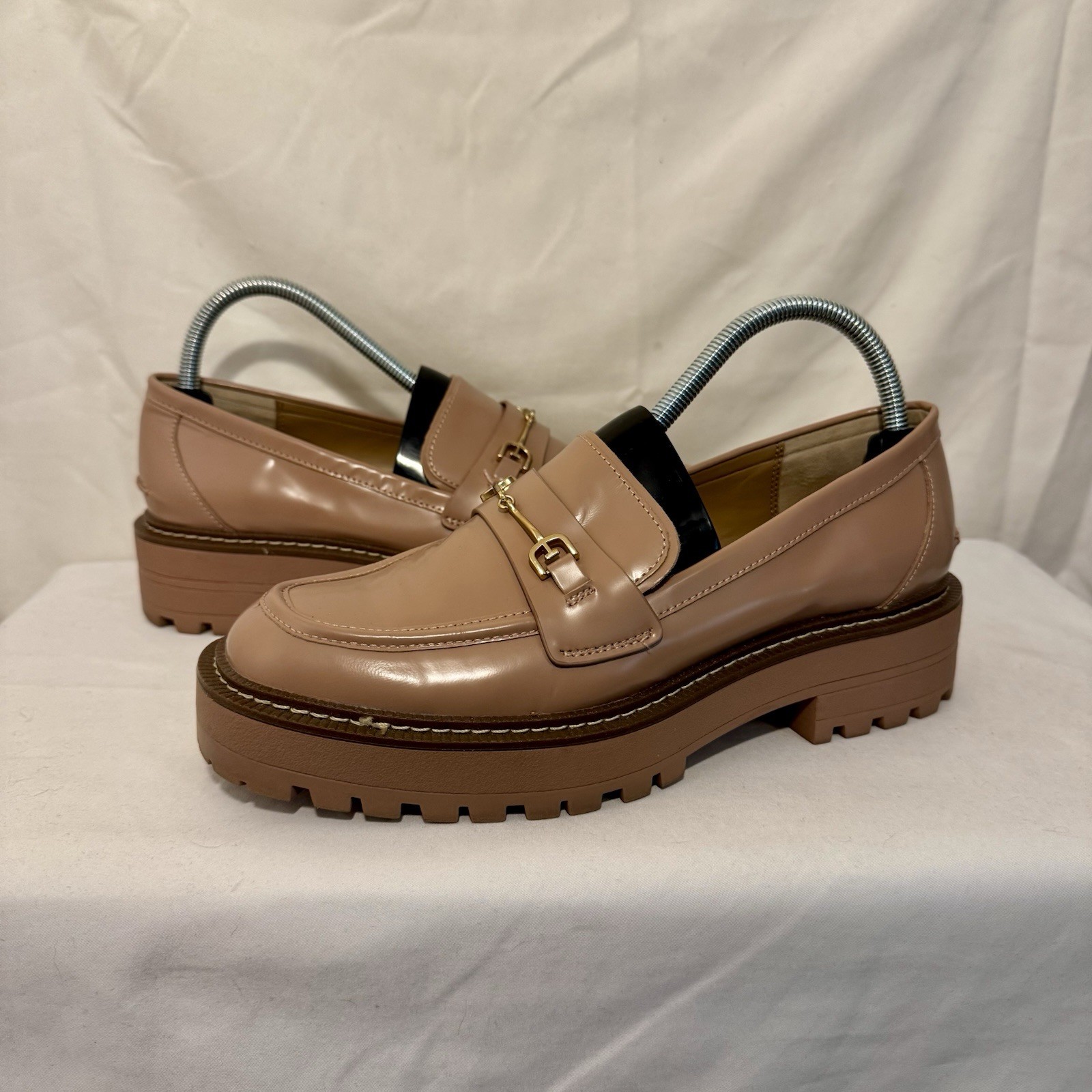 SAOLA Mocassini Sam Edelman suola grossa donna US 9 5 M EUR 39 5 colore neutro