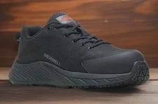 Merrell Black Moab Flight CF Safety Toe Work Shoes Mens Size 9.5 NEW Fast Ship