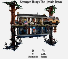 NEW Stranger Things The Upside Down 2,287 Pieces Building Toy Blocks Set READ‼️