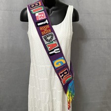 Birthday Girl Sash Women's One Size Handmade Sewn Letter Washable Reusable