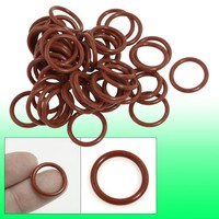 17Mm X 2Mm Silikon ÖLdichtung Ring Dichtring O-Ring Rot 50 StüCke