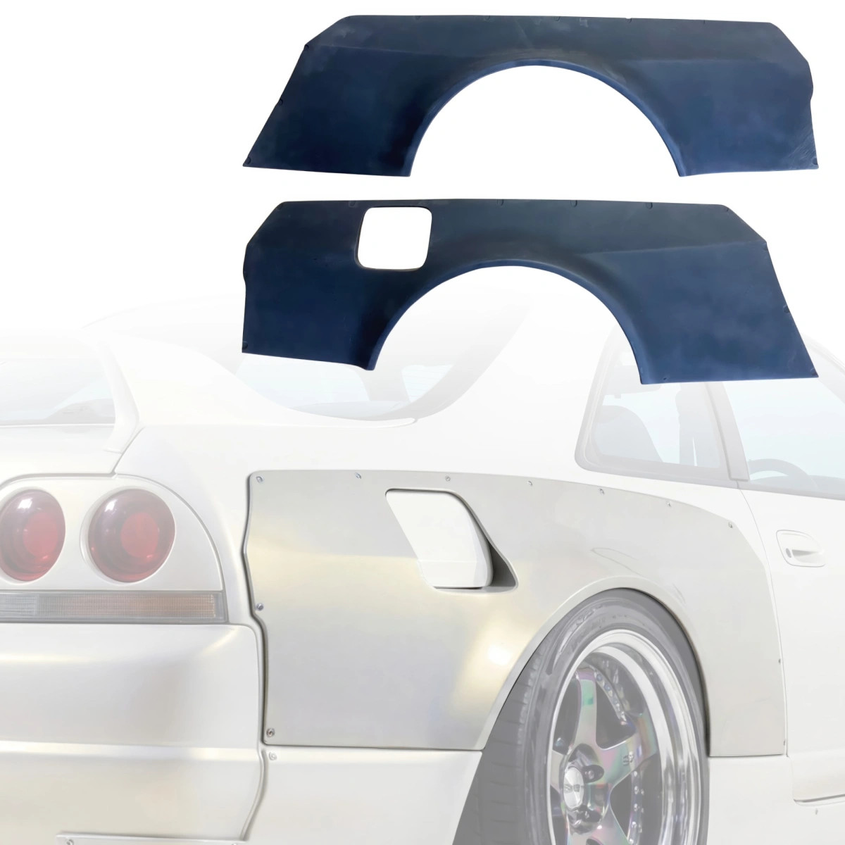 VSaero FRP TKYO Wide Body Fenders (rear) 90mm 2dr Coupe for
