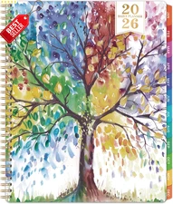 2026 Daily Planner 9"x11" Hourly Appointment Book Jan–Dec w/ Inner Tabs - US