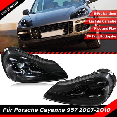 2X LED Projektor Scheinwerfer für 2007-2010 Porsche Cayenne 957 Sequenz Blinker
