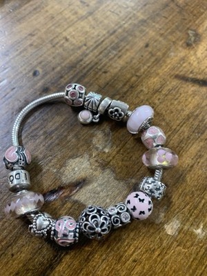 pandora bracelet with 15 charms Snake Bracelet Original