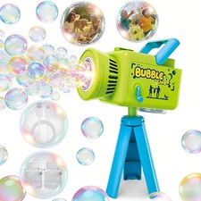 Upgraded Rechargeable Camera Bubble Machine, Bubble Maker for Kids with LED Ligh