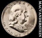1954-S Franklin Half Dollar- Choice Gem Brilliant Uncirculated Luster #K2147