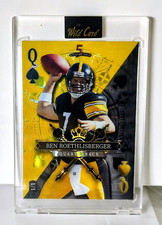 2024 Wild Card 5 Card Draw Ben Roethlisberger Black & Yellow Color Match SSP 1/1