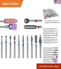 High-Quality 14-Pc Tungsten Carbide Nail Drill Bits for Acrylic  Natural Nails