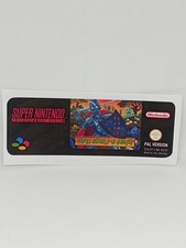 SUPER GHOULS N GHOSTS (NOE) SUPER NINTENDO / SNES replacement label