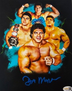 Don Muraco Signed 8 x 10 Color Photo Wrestling JSA Auto COA