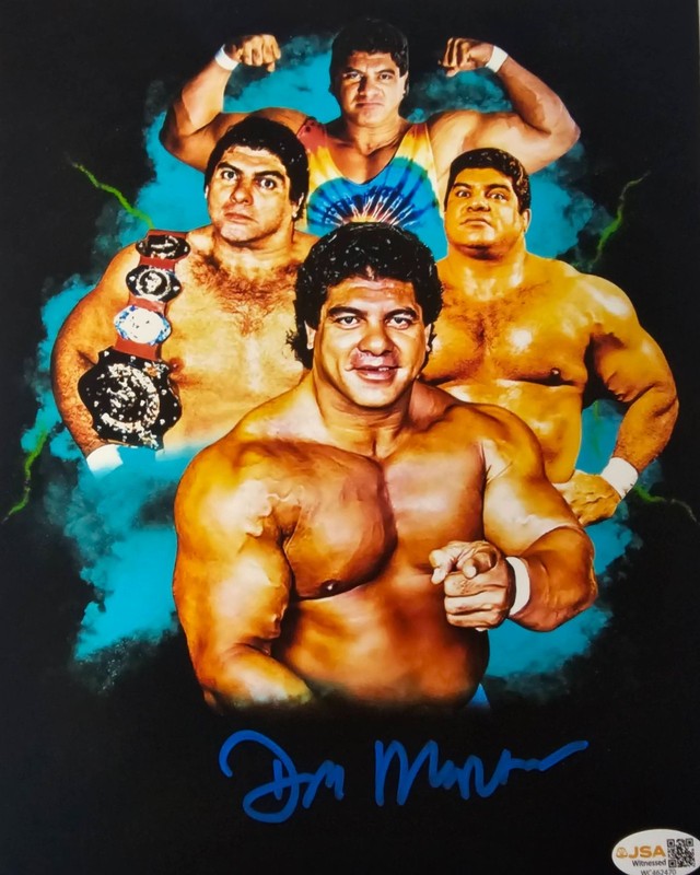 Don Muraco Signed 8 x 10 Color Photo Wrestling JSA Auto COA