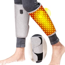 Red Light Heating Leg Pad with Vibration Massager for Calf Leg Arm Pain Relief