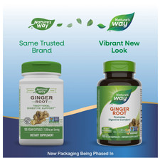 Nature's Way Ginger Root 180 Vegan Capsules 12/2027