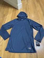 New Men Nike Elite Drifit Basketball Hooded Long Sleeve Shirt Top Size Small NWT
