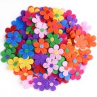 240 Pieces Felt Flowers Fabric Flower Embellishments Assorted Colors for Diy .