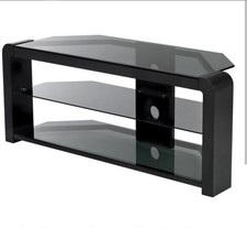 Image of LOGIK S110MSG11X 1100mm TV Stand for Up to 47 TVs Black Gloss Finish