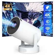 Home Projector 2026 Latest Android TV 270 Rotation Bluetooth 5.4 HiFi