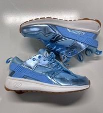 Youth Heelys Wheeled Skate Shoes Size YTH3 Force 100404 Metallic Blue
