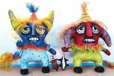 Cloth Folk Art Doll Pattern "Road Kill Party" By Susan Barmore
