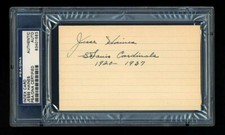 JESSE HAINES SIGNED INDEX CARD MINT PSA/DNA AUTOGRAPHED ST LOUIS CARDINALS WSC