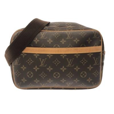 Auth LOUIS VUITTON Reporter PM M45254 Brown Monogram SP1011  