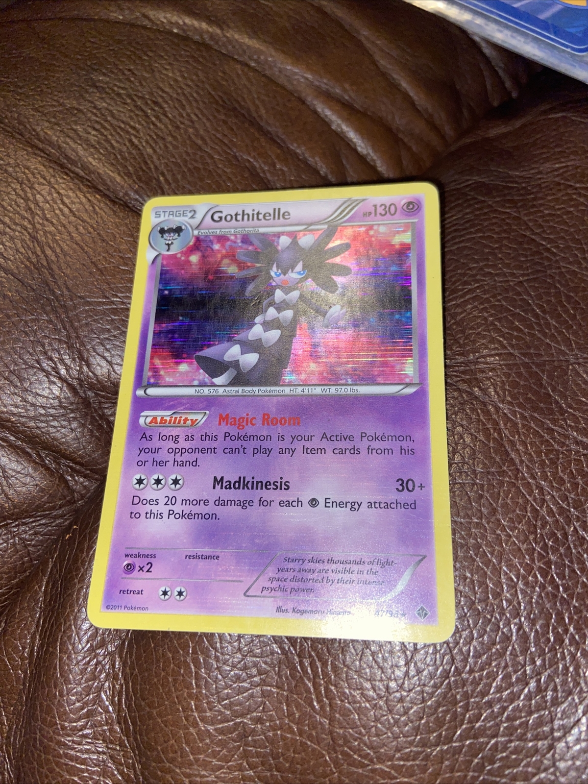 Gothitelle 47/98 Holo Rare Emerging Powers 2011 Pokemon Card LP