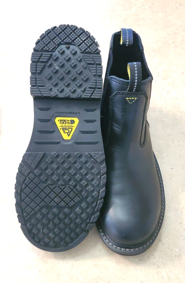 ACE WORK FIREBRAND CHELSEA BLACK SLIP OIL RESISTANT ANKLE SLIP ON BOOTS size 7 $_57.PNG?set_id=880000500F main image 3