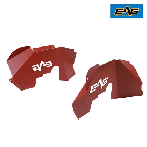 EAG Inner Fender Kit Sheet Metal Red 4PCS Front Fits 0718 Jeep