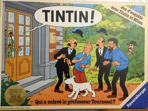 1987 RAVENSBURGER TINTIN Qui a enlevé le Professeur Tournesol?GAME JEU FRENCH