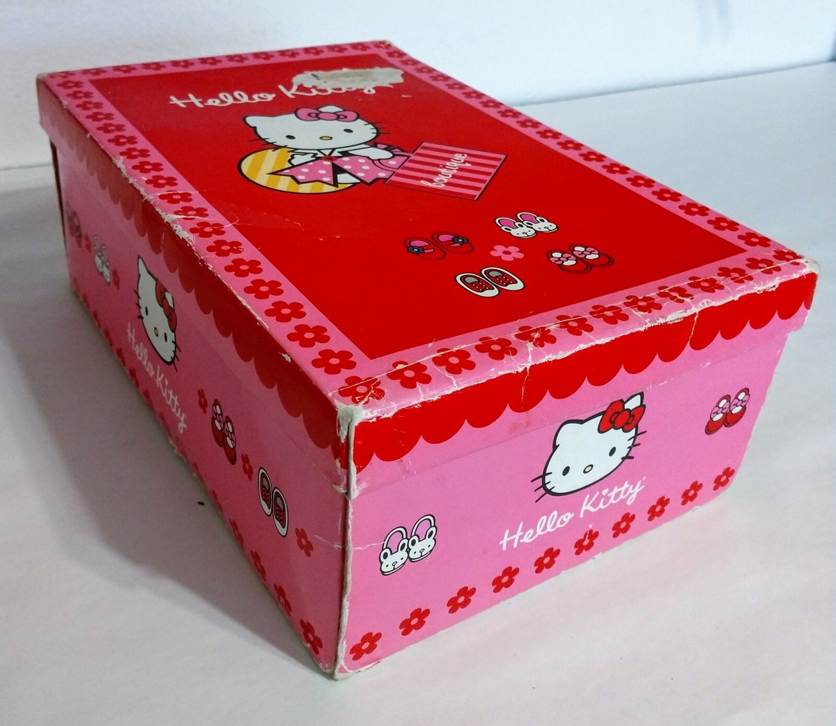 RARE GENUINE SANRIO HELLO KITTY Cute Pink & Red STORAGE RARE GENUINE SANRIO HELLO KITTY Cute Pink & Red STORAGE