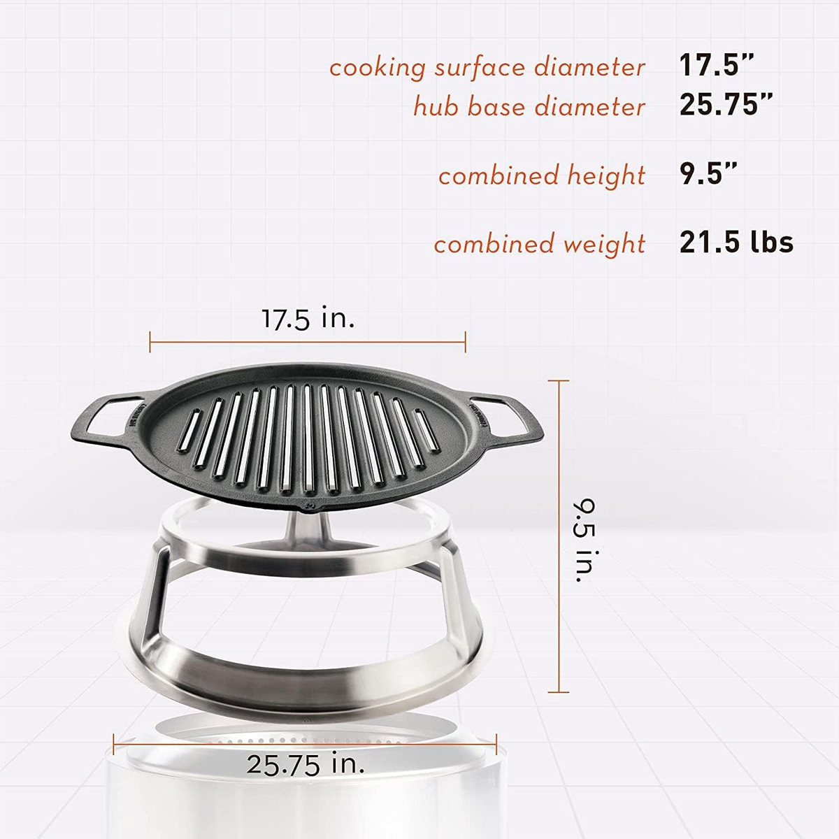 Solo Stove Yukon Grill Top and Hub | Cast Iron Cooktop with 27u0026#034; | eBay