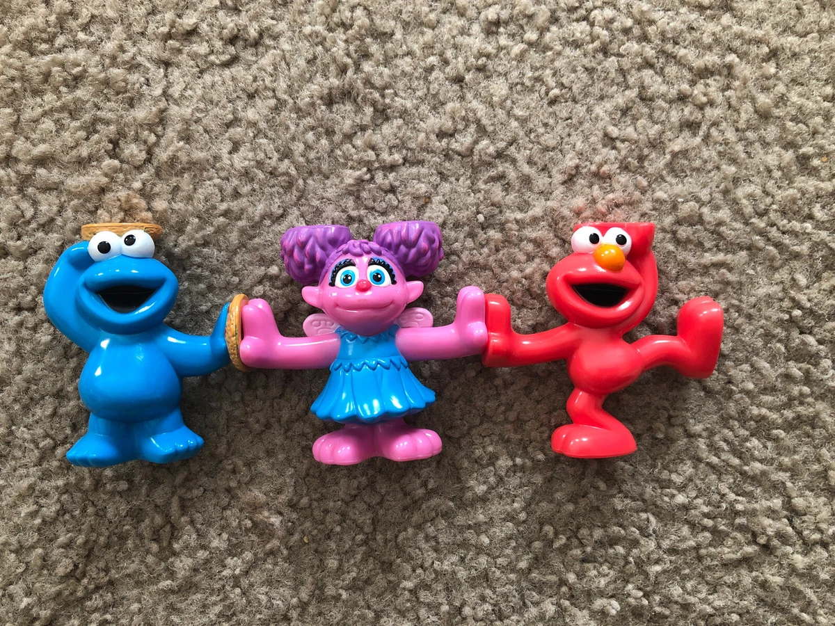 Sesame Street Friends 3 Figures Abby Elmo Cookie Monster