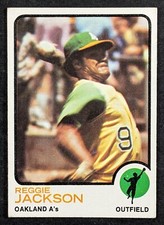 1973 Topps Baseball #255 Reggie Jackson Oakland Athletics