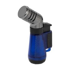 Palio Squadra Angled Triple-jet Flame Cigar Lighter, Blue