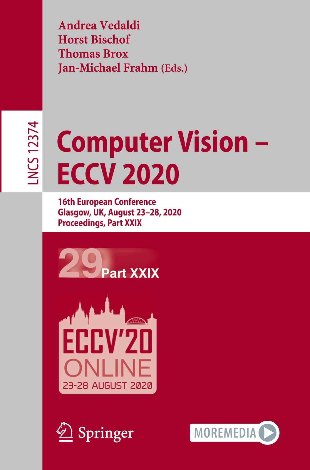 Computer Vision ¿ Eccv 2020 | Andrea Vedaldi (u. A.) | Taschenbuch |