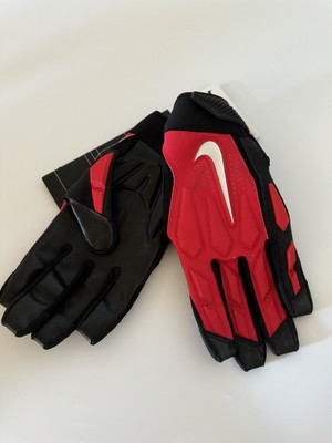 Nike Men s 3XL D-Tack Red Padded Lineman Football Gloves GF0655-988 NEW