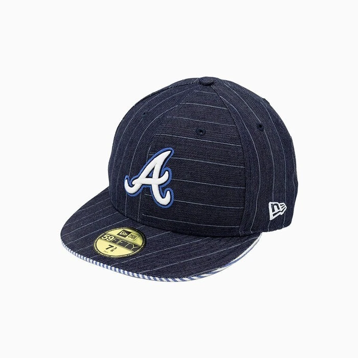 New Era Atlanta Braves MLB 59FIFTY Fitted Hat Cap Baseball Official Fan Gear - Image 2 of 4
