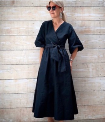 zara dress with voluminous sleeves