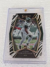 2021 Panini Select Zebra Rookie Alijah Vera-Tucker New York Jets